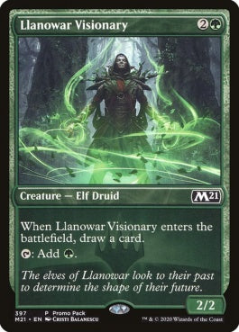 naokuroshop MTG [M21][397][緑][C][EN][ラノワールの幻想家/Llanowar Visionary] NM