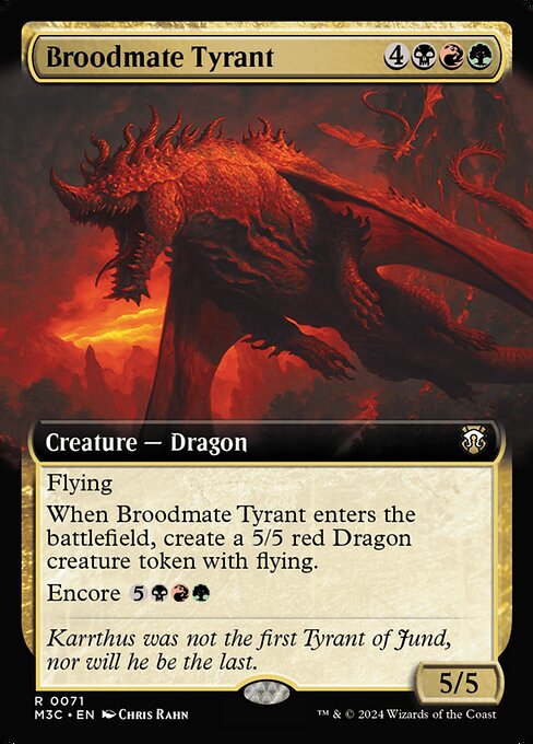 naokuroshop MTG [M3C][0071][多][R][EN][若き群れの暴君/Broodmate Tyrant] NM