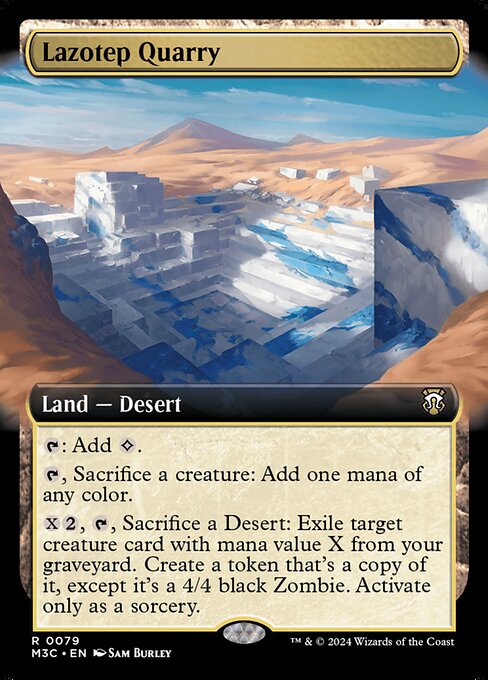 naokuroshop MTG [M3C][0079][土地][R][EN][ラゾテプの採石場/Lazotep Quarry] NM