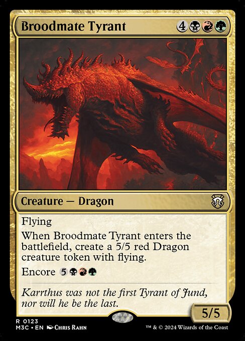 naokuroshop MTG [M3C][0123][多][R][EN][若き群れの暴君/Broodmate Tyrant] NM