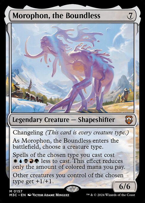 naokuroshop MTG [M3C][0157][無][M][EN][限りないもの、モロフォン/Morophon, the Boundless] NM