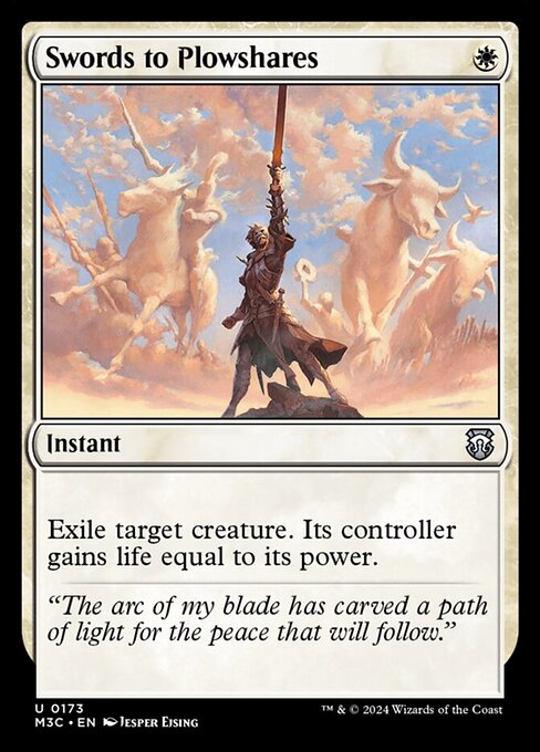 naokuroshop MTG [M3C][0173][白][U][EN][剣を鍬に/Swords to Plowshares] NM