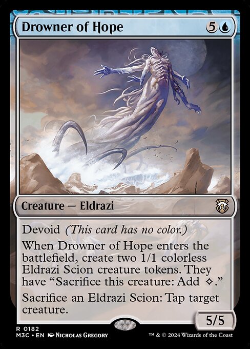 naokuroshop MTG [M3C][0182][青][R][EN][希望を溺れさせるもの/Drowner of Hope] NM