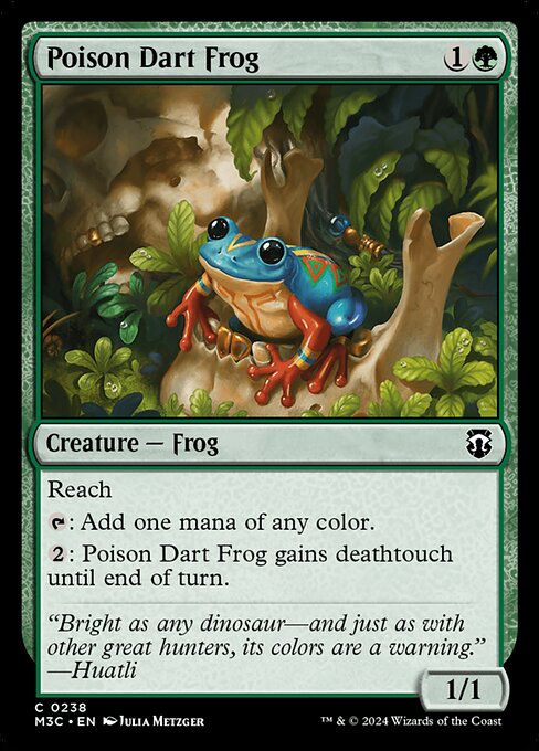 naokuroshop MTG [M3C][0238][緑][C][EN][ヤドクガエル/Poison Dart Frog] NM