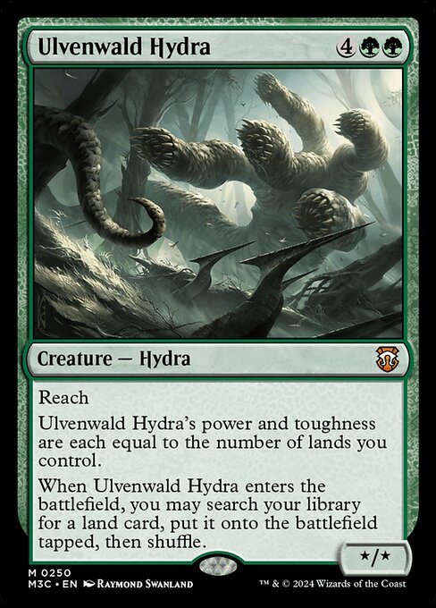 naokuroshop MTG [M3C][0250][緑][M][EN][ウルヴェンワルドのハイドラ/Ulvenwald Hydra]（リップルfoil） NM