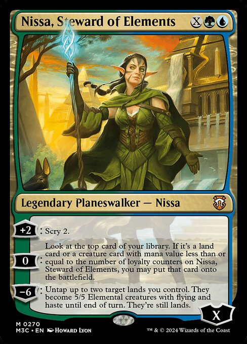 naokuroshop MTG [M3C][0270][多][M][EN][自然に仕える者、ニッサ/Nissa, Steward of Elements] NM