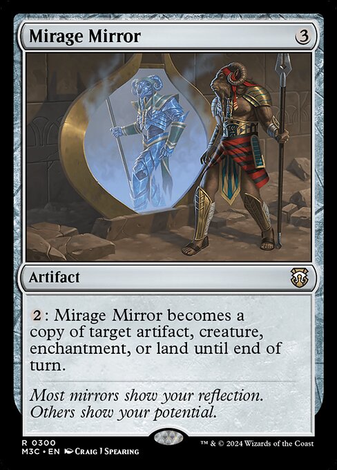 naokuroshop MTG [M3C][0300][茶][R][EN][蜃気楼の鏡/Mirage Mirror] NM