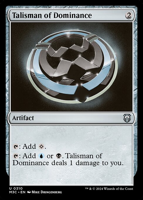 naokuroshop MTG [M3C][0310][茶][U][EN][威圧のタリスマン/Talisman of Dominance]（リップルfoil） NM