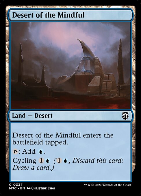 naokuroshop MTG [M3C][0337][土地][C][EN][周到の砂漠/Desert of the Mindful] NM