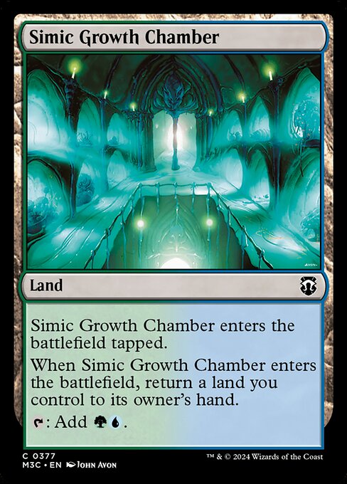 naokuroshop MTG [M3C][0377][土地][C][EN][シミックの成長室/Simic Growth Chamber] NM