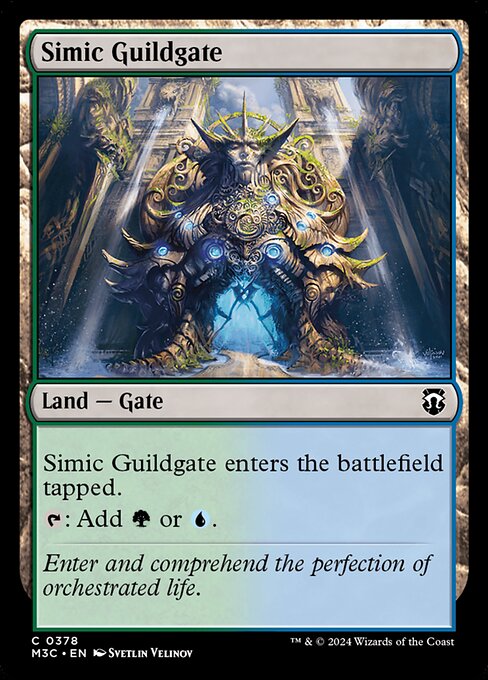 naokuroshop MTG [M3C][0378][土地][C][EN][シミックのギルド門/Simic Guildgate] NM