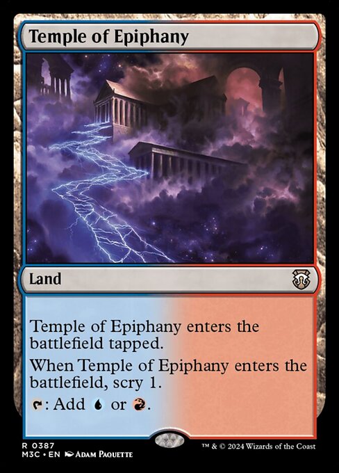 naokuroshop MTG [M3C][0387][土地][R][EN][天啓の神殿/Temple of Epiphany] NM