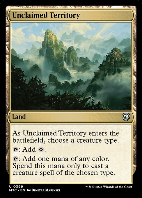 naokuroshop MTG [M3C][0399][土地][U][EN][手付かずの領土/Unclaimed Territory]（リップルfoil） NM