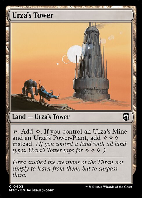 naokuroshop MTG [M3C][0403][土地][C][EN][ウルザの塔/Urza's Tower]（リップルfoil） NM