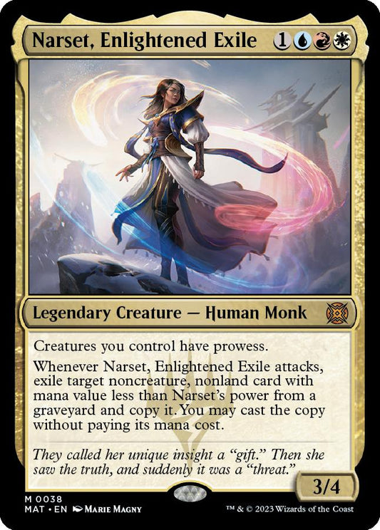 naokuroshop MTG [MAT][038][多][M][EN][悟った喪失者、ナーセット/Narset, Enlightened Exile] NM