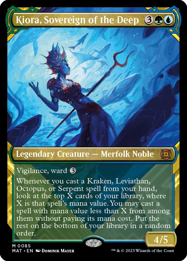 naokuroshop MTG [MAT][085][多][M][EN][深海の君主、キオーラ/Kiora, Sovereign of the Deep]（foil） NM