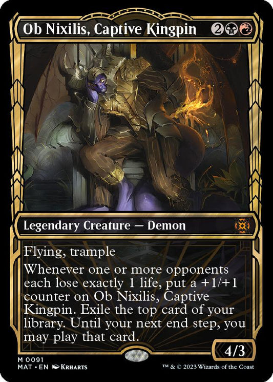 naokuroshop MTG [MAT][091][多][M][EN][囚われの黒幕、オブ・ニクシリス/Ob Nixilis, Captive Kingpin]（foil） NM