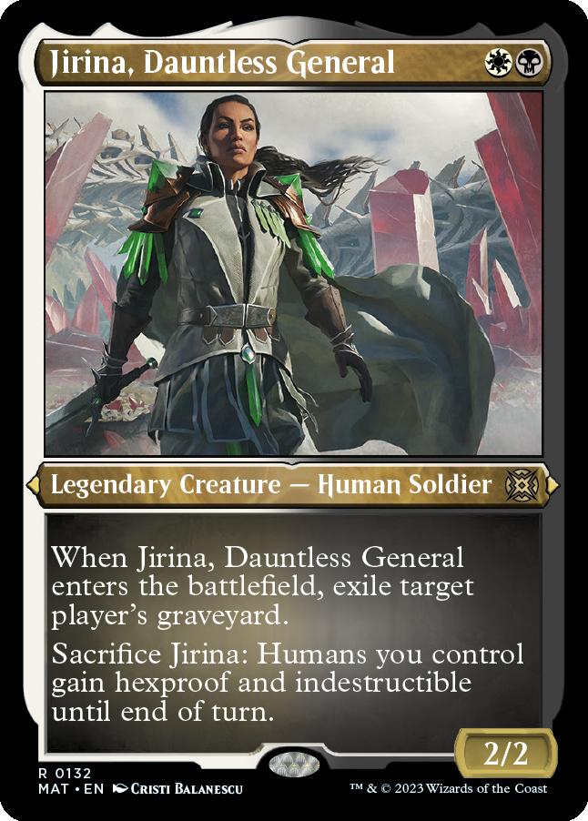 naokuroshop MTG [MAT][132][多][R][EN][不屈の将軍、ジリーナ/Jirina, Dauntless General] NM