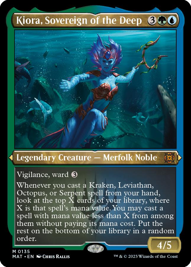 naokuroshop MTG [MAT][135][多][M][EN][深海の君主、キオーラ/Kiora, Sovereign of the Deep] NM