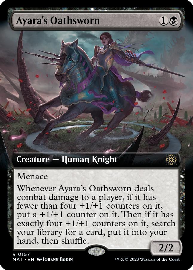 naokuroshop MTG [MAT][157][黒][R][EN][アヤーラの誓約者/Ayara's Oathsworn]（foil） NM