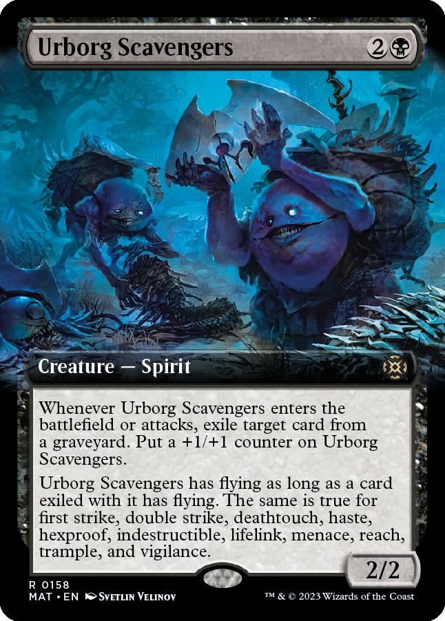 naokuroshop MTG [MAT][158][黒][R][EN][アーボーグの掃除屋/Urborg Scavengers]（foil） NM