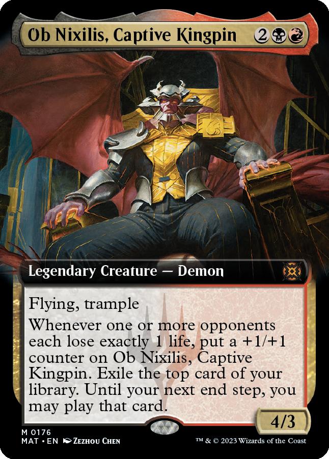 naokuroshop MTG [MAT][176][多][M][EN][囚われの黒幕、オブ・ニクシリス/Ob Nixilis, Captive Kingpin]（foil） NM