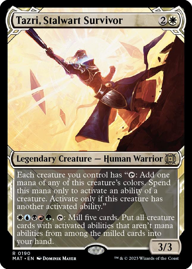 naokuroshop MTG [MAT][190][白][R][EN][確固たる生存者、タズリ/Tazri, Stalwart Survivor] NM