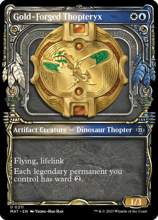 naokuroshop MTG [MAT][211][多][U][EN][黄金造りの飛竜機械/Gold-Forged Thopteryx] NM