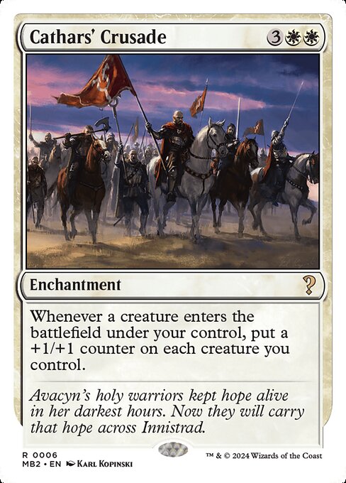 naokuroshop MTG [MB2][0006][白][R][EN][聖戦士の進軍/Cathars' Crusade] NM