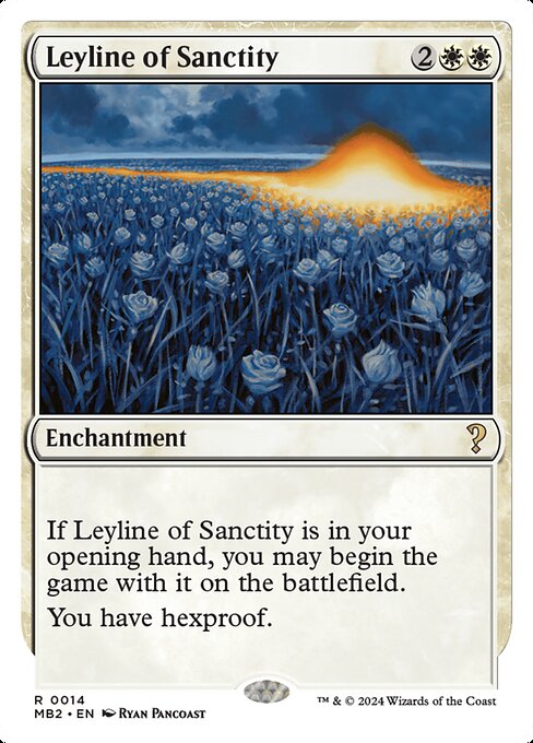 naokuroshop MTG [MB2][0014][白][R][EN][神聖の力線/Leyline of Sanctity] NM