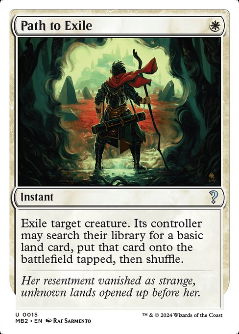 naokuroshop MTG [MB2][0015][白][U][EN][流刑への道/Path to Exile] NM