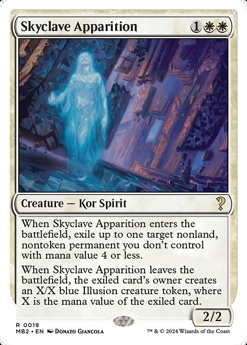 naokuroshop MTG [MB2][0018][白][R][EN][スカイクレイブの亡霊/Skyclave Apparition] NM