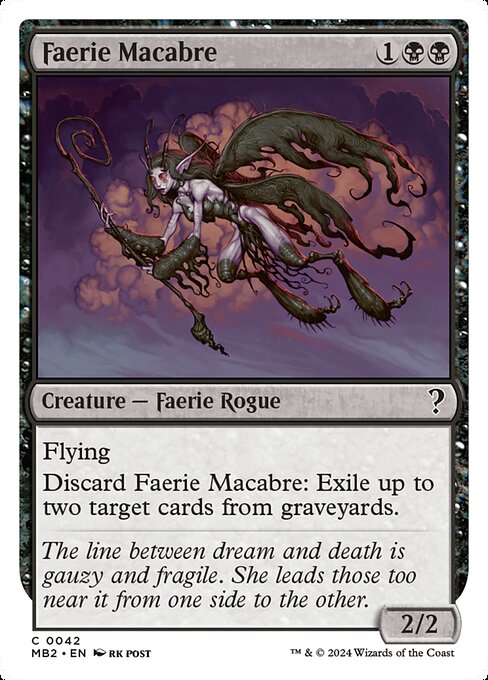 naokuroshop MTG [MB2][0042][黒][C][EN][フェアリーの忌み者/Faerie Macabre] NM