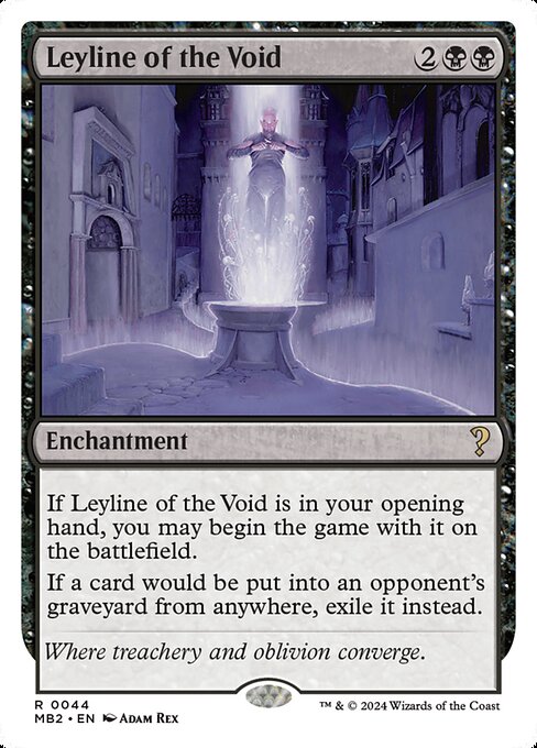 naokuroshop MTG [MB2][0044][黒][R][EN][虚空の力線/Leyline of the Void] NM