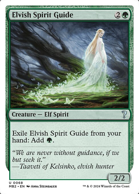 naokuroshop MTG [MB2][0068][緑][U][EN][エルフの指導霊/Elvish Spirit Guide] NM