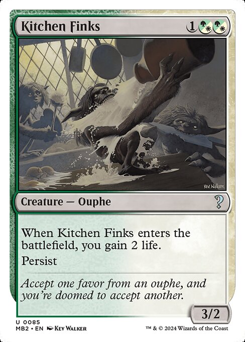 naokuroshop MTG [MB2][0085][多][U][EN][台所の嫌がらせ屋/Kitchen Finks] NM