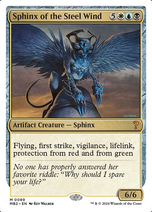 naokuroshop MTG [MB2][0089][多][M][EN][鋼の風のスフィンクス/Sphinx of the Steel Wind] NM