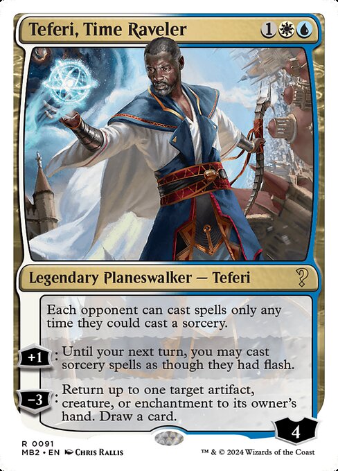 naokuroshop MTG [MB2][0091][多][R][EN][時を解す者、テフェリー/Teferi, Time Raveler] NM