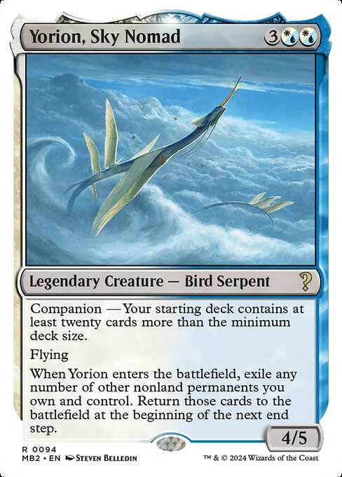 naokuroshop MTG [MB2][0094][多][R][EN][空を放浪するもの、ヨーリオン/Yorion, Sky Nomad] NM