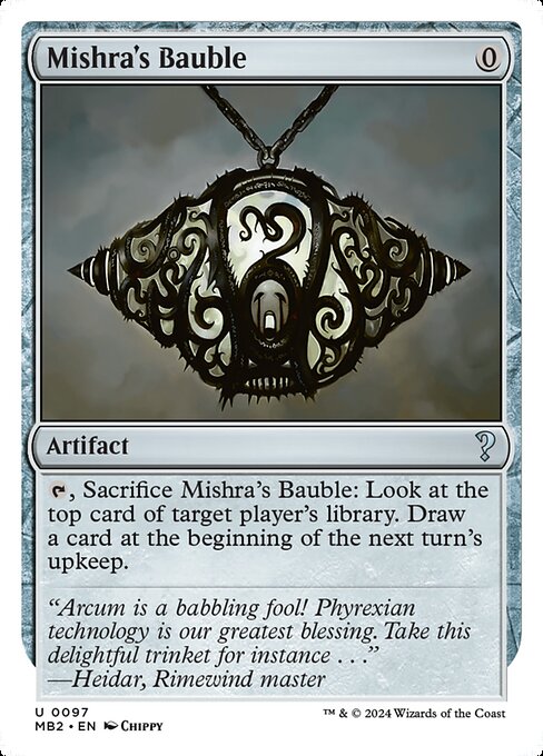 naokuroshop MTG [MB2][0097][茶][U][EN][ミシュラのガラクタ/Mishra's Bauble] NM