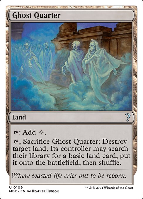 naokuroshop MTG [MB2][0109][土地][U][EN][幽霊街/Ghost Quarter] NM