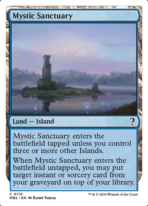 naokuroshop MTG [MB2][0110][土地][C][EN][神秘の聖域/Mystic Sanctuary] NM