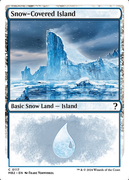 naokuroshop MTG [MB2][0117][土地][C][EN][冠雪の島/Snow-Covered Island] NM