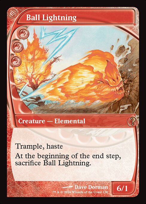 naokuroshop MTG [MB2][0130][赤][R][EN][ボール・ライトニング/Ball Lightning] NM