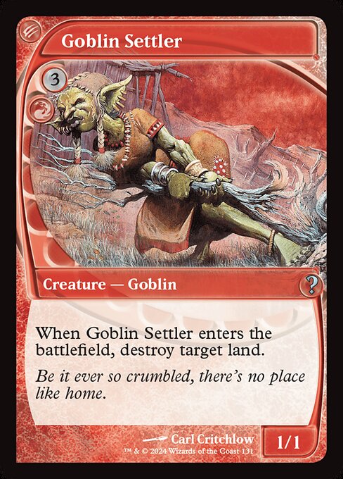 naokuroshop MTG [MB2][0131][赤][U][EN][Goblin Settler] NM