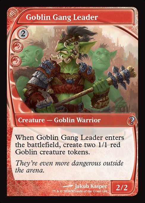 naokuroshop MTG [MB2][0144][赤][U][EN][ゴブリンの班長/Goblin Gang Leader]（foil） NM