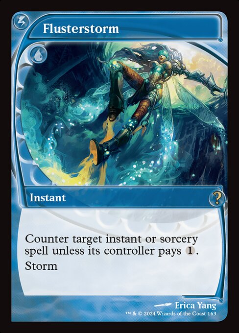 naokuroshop MTG [MB2][0163][青][R][EN][狼狽の嵐/Flusterstorm]（foil） NM