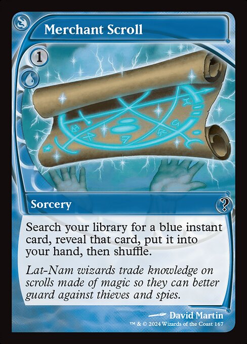 naokuroshop MTG [MB2][0167][青][C][EN][商人の巻物/Merchant Scroll]（foil） NM