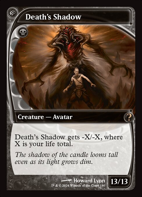 naokuroshop MTG [MB2][0180][黒][R][EN][死の影/Death's Shadow]（foil） NM