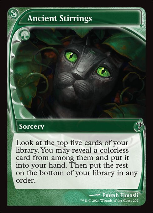 naokuroshop MTG [MB2][0202][緑][C][EN][古きものの活性/Ancient Stirrings]（foil） NM